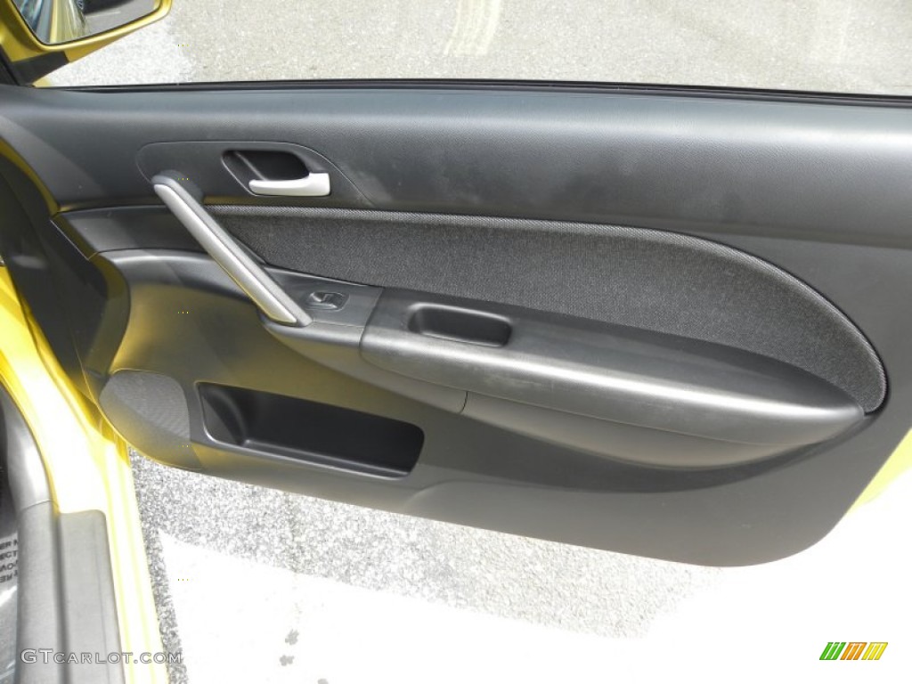 2002 Civic Si Hatchback - Yellow Pearl Metallic / Black photo #11