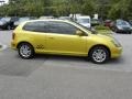 Yellow Pearl Metallic 2002 Honda Civic Si Hatchback Exterior