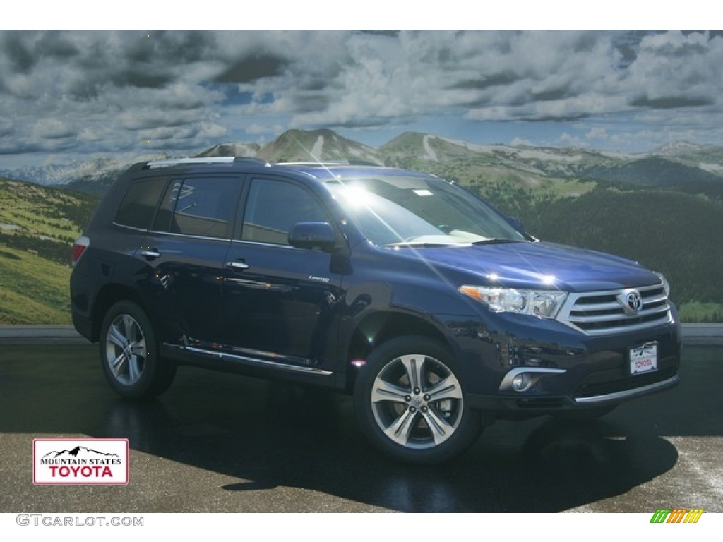 2011 Highlander Limited 4WD - Nautical Blue Pearl / Black photo #1