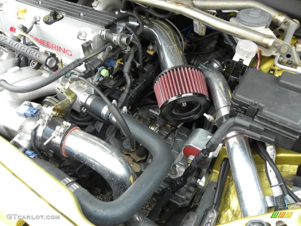 2002 Civic Si Hatchback - Yellow Pearl Metallic / Black photo #20