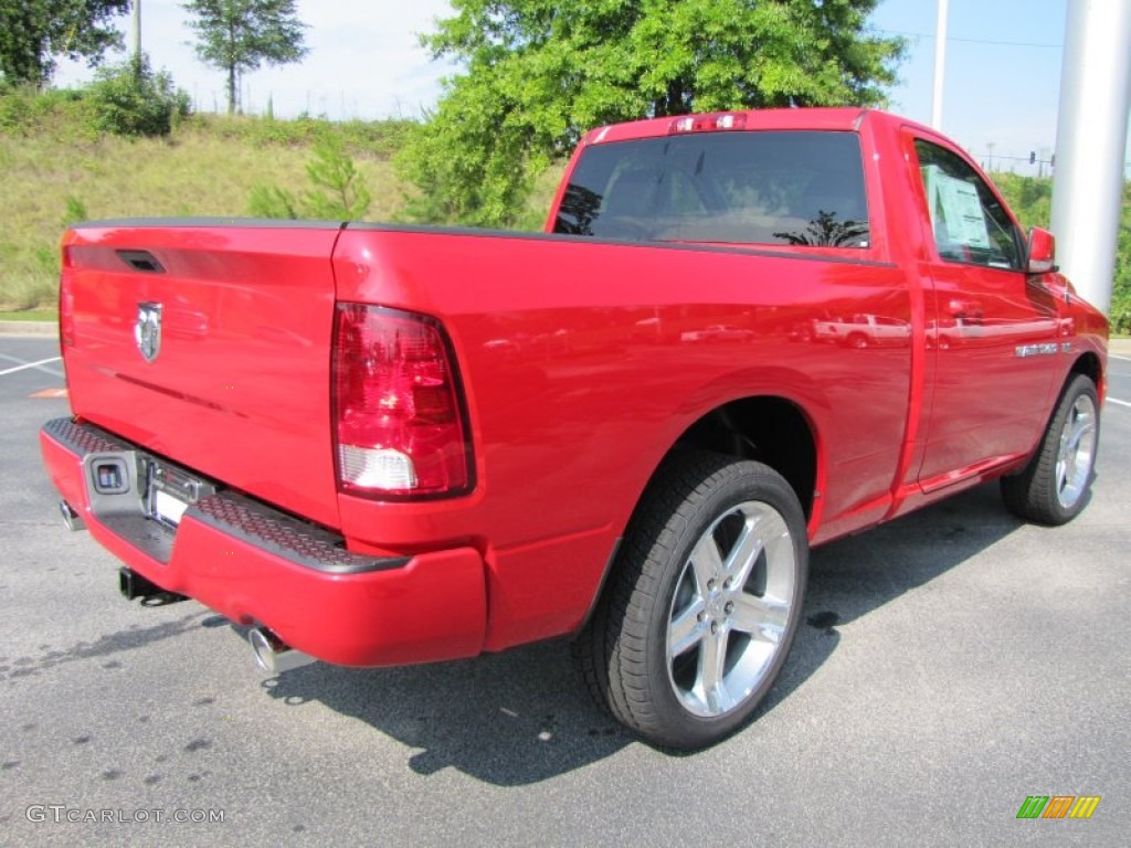 2011 Ram 1500 Sport R/T Regular Cab - Flame Red / Dark Slate Gray photo #3