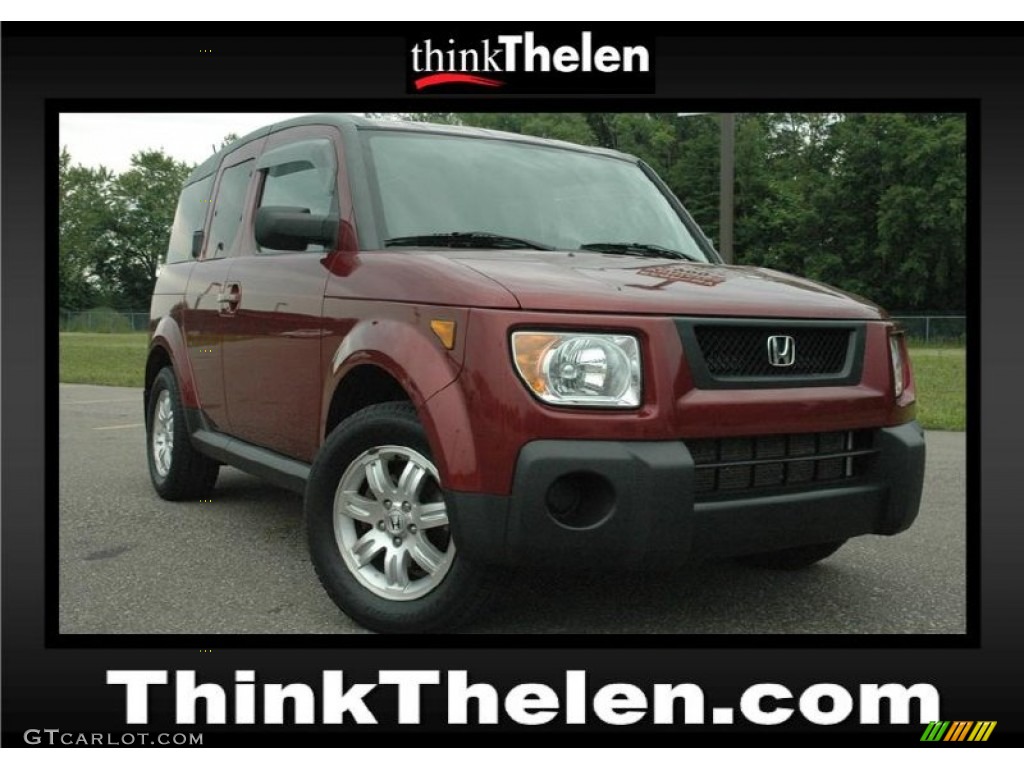 2006 Element EX-P AWD - Tango Red Pearl / Black/Gray photo #1