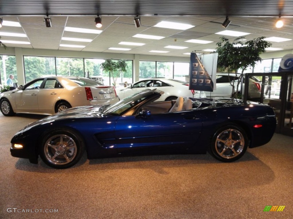 2004 Corvette Convertible - LeMans Blue Metallic / Shale photo #8