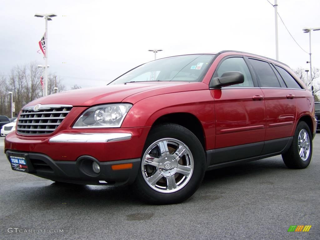 2005 Pacifica Touring AWD - Inferno Red Crystal Pearl / Dark Slate Gray photo #1