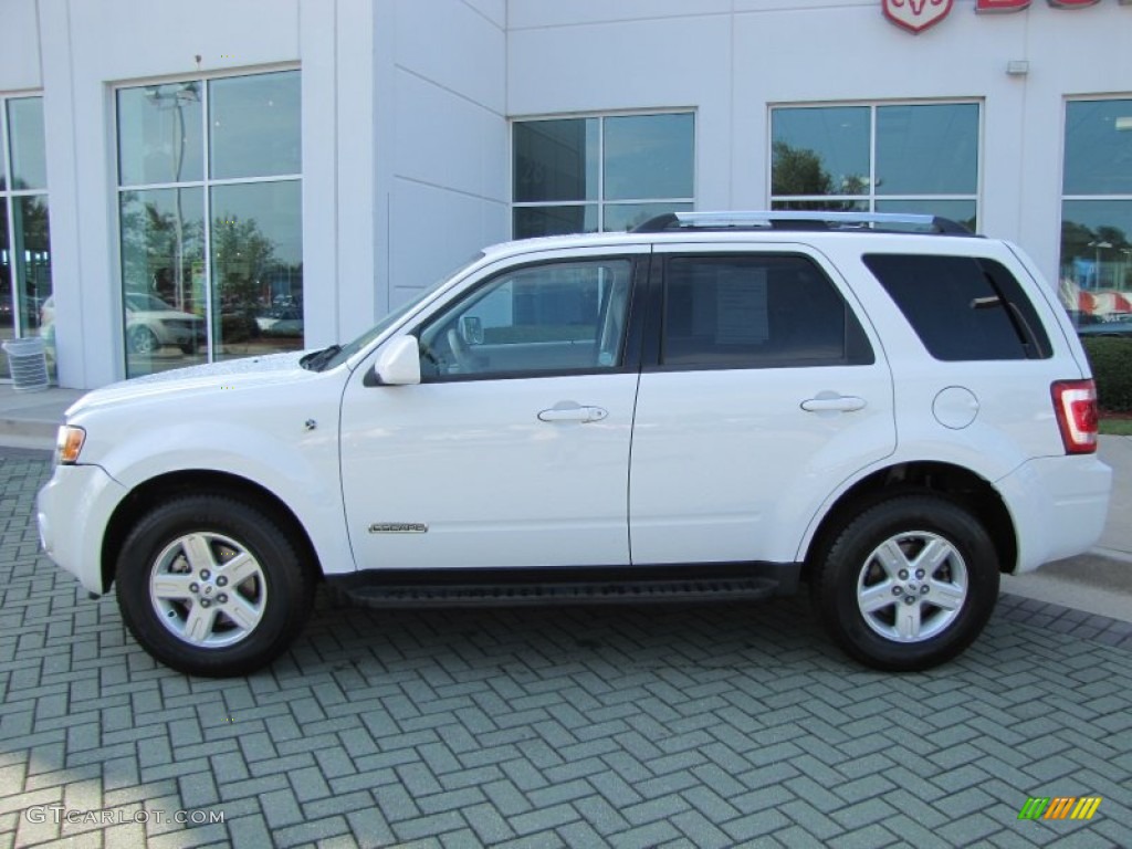 2008 Escape Hybrid - Oxford White / Stone photo #2