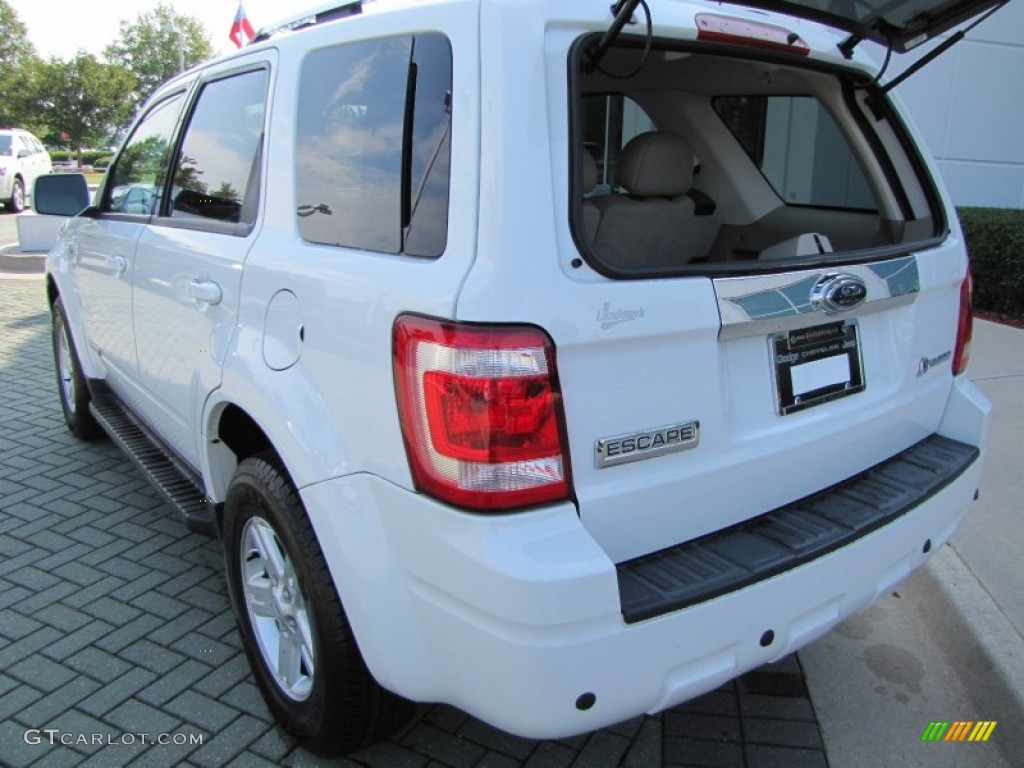2008 Escape Hybrid - Oxford White / Stone photo #15