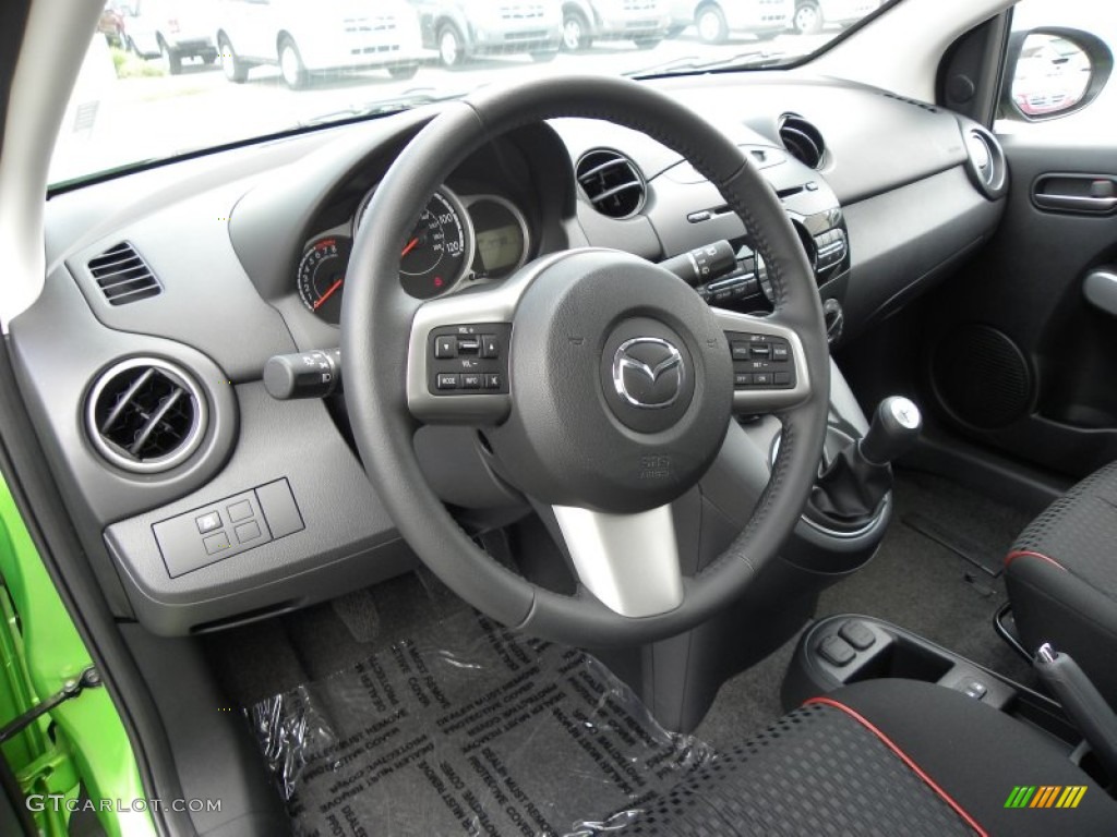 Black Interior 2011 Mazda MAZDA2 Touring Photo #51028489
