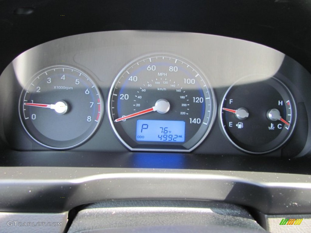 2010 Hyundai Santa Fe SE 4WD Gauges Photo #51028528