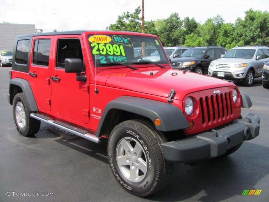 Flame Red Jeep Wrangler Unlimited