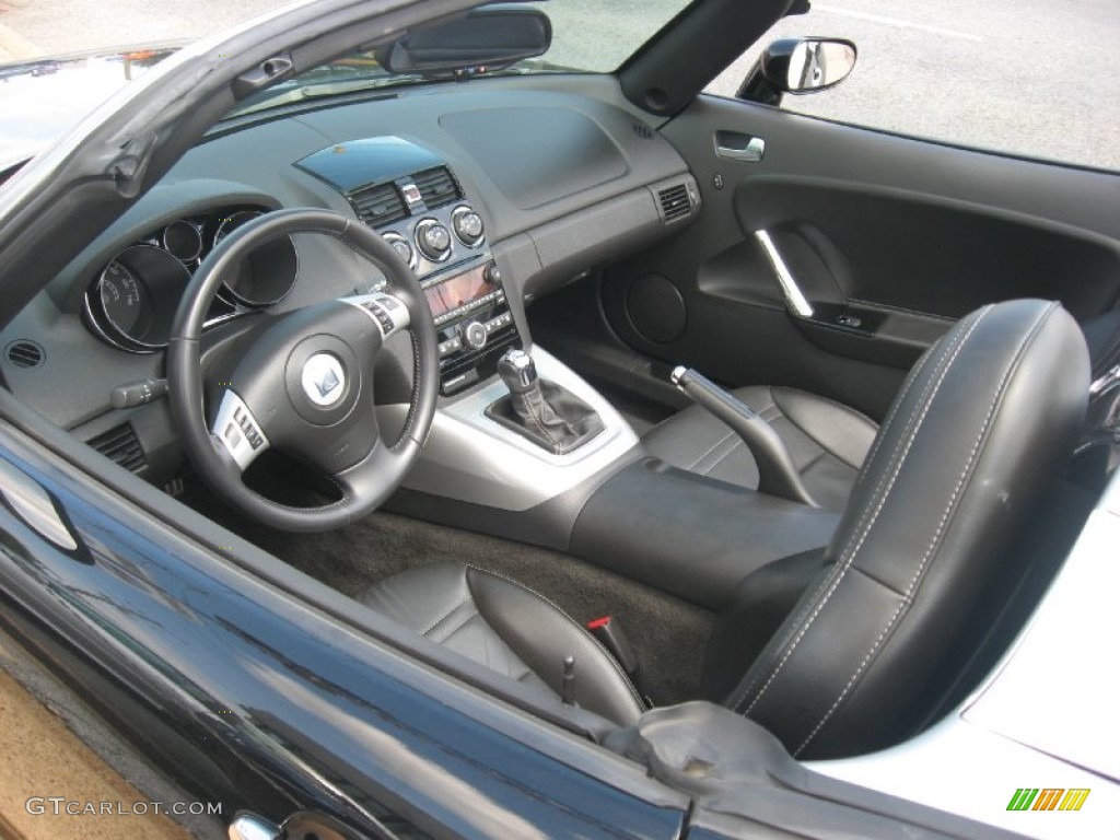 Black Interior 2008 Saturn Sky Roadster Photo #51028835