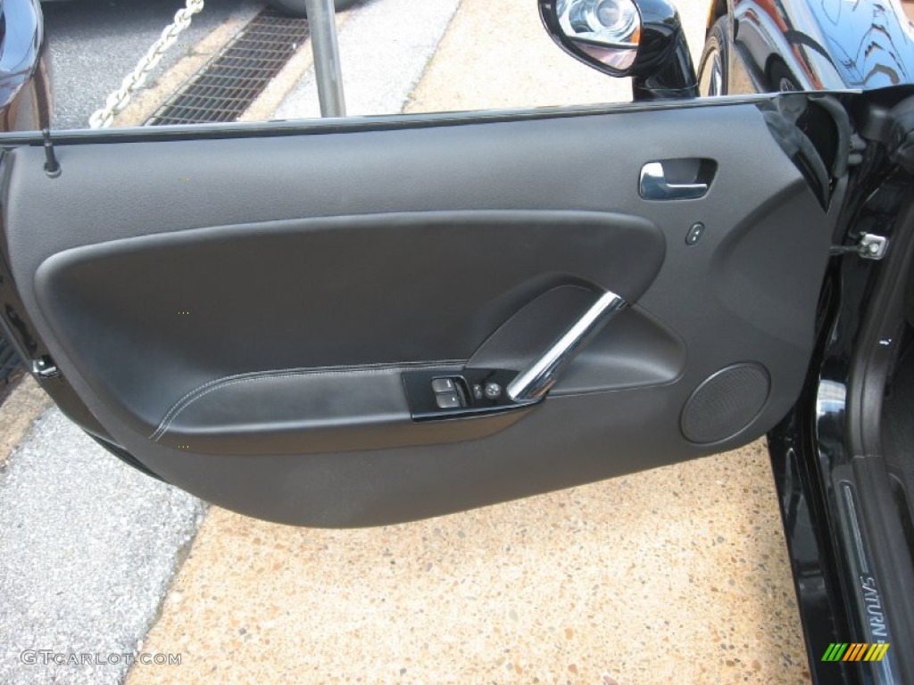 2008 Saturn Sky Roadster Black Door Panel Photo #51028945