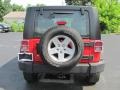 2008 Flame Red Jeep Wrangler Unlimited X 4x4  photo #14