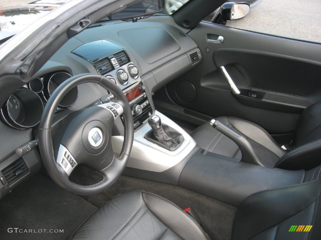 Black Interior 2008 Saturn Sky Roadster Photo #51029014