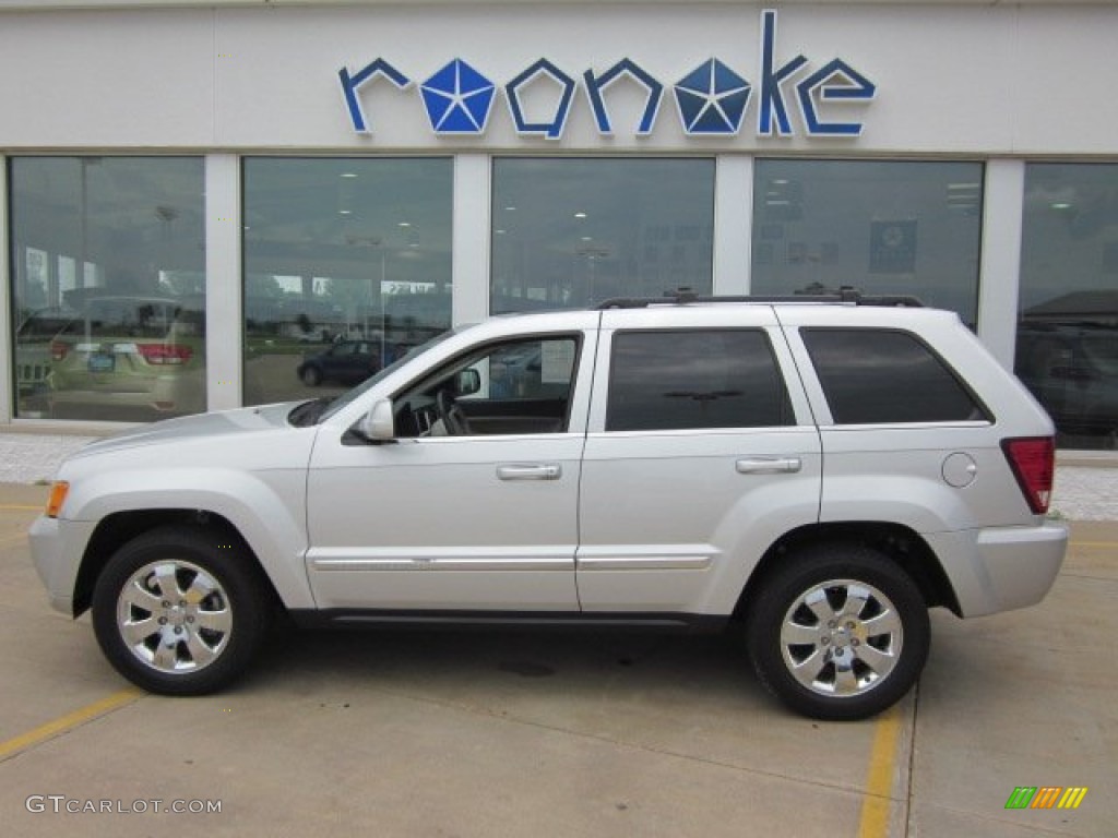2008 Grand Cherokee Limited 4x4 - Bright Silver Metallic / Dark Khaki/Light Graystone photo #1