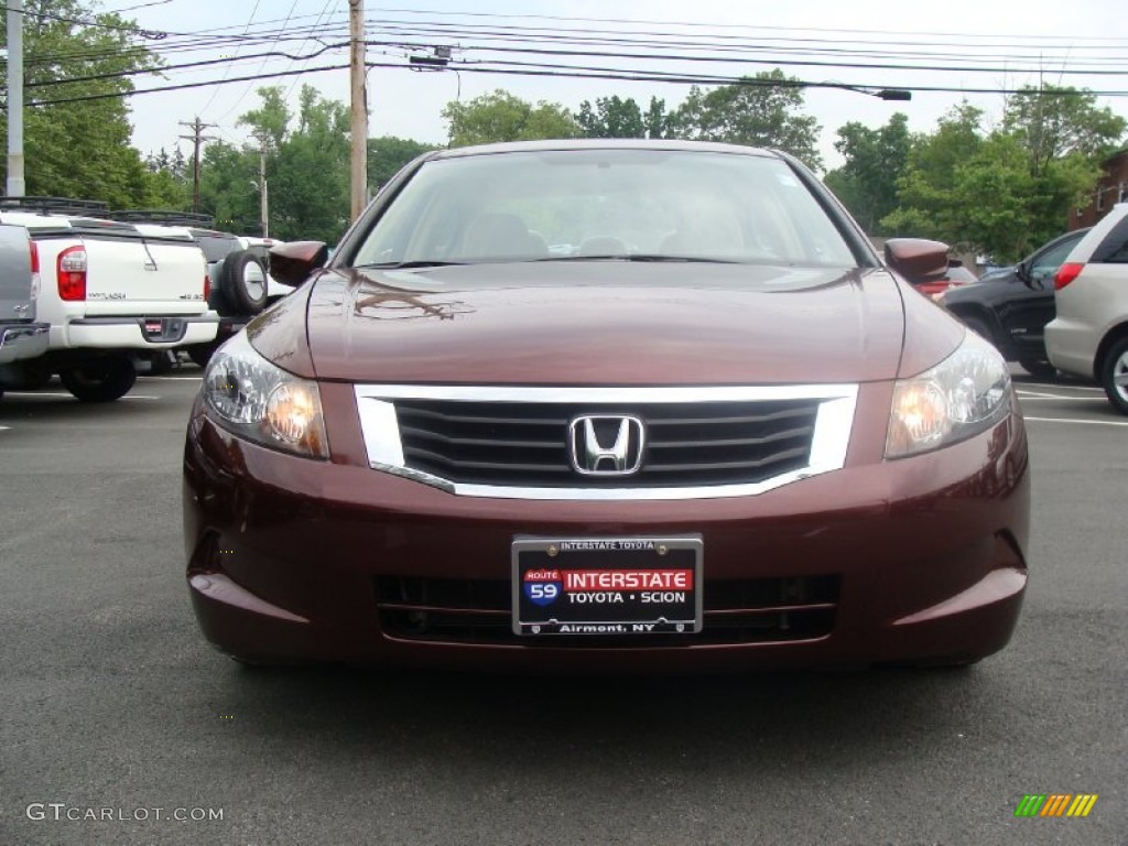 2008 Accord LX-P Sedan - Basque Red Pearl / Ivory photo #2