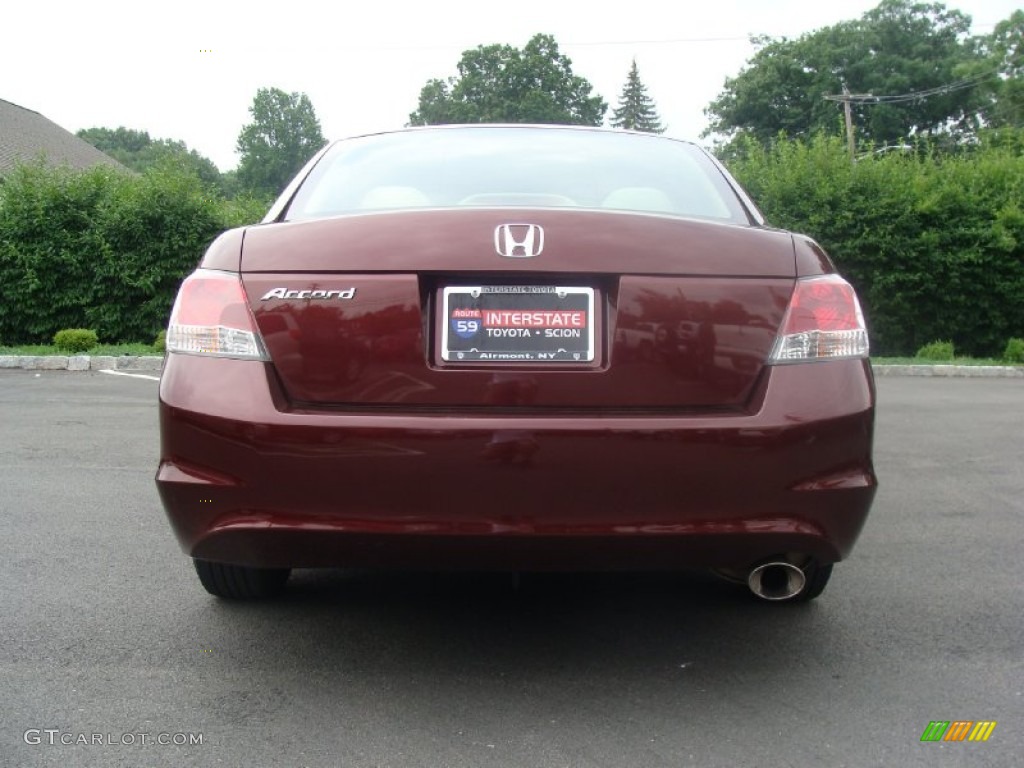 2008 Accord LX-P Sedan - Basque Red Pearl / Ivory photo #5
