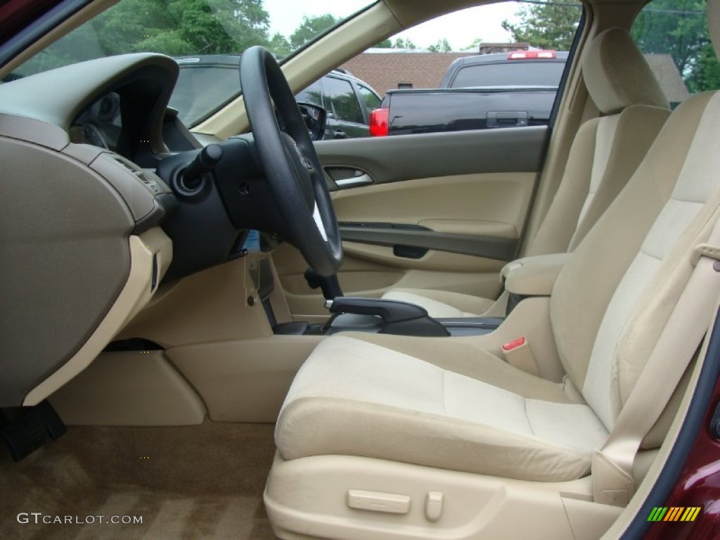 2008 Accord LX-P Sedan - Basque Red Pearl / Ivory photo #9