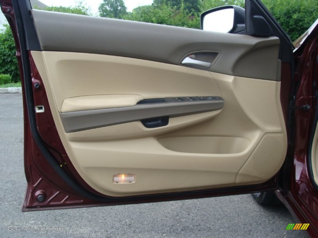 2008 Accord LX-P Sedan - Basque Red Pearl / Ivory photo #10