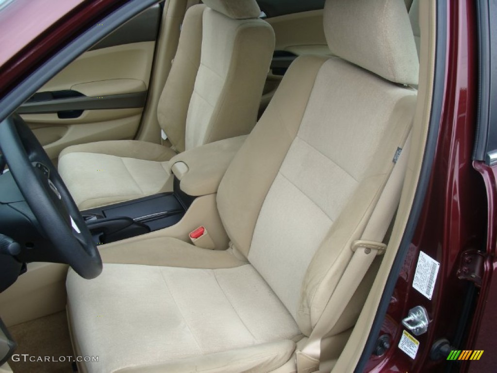 2008 Accord LX-P Sedan - Basque Red Pearl / Ivory photo #11