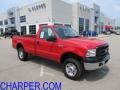 2006 Red Clearcoat Ford F250 Super Duty XL Regular Cab 4x4  photo #1