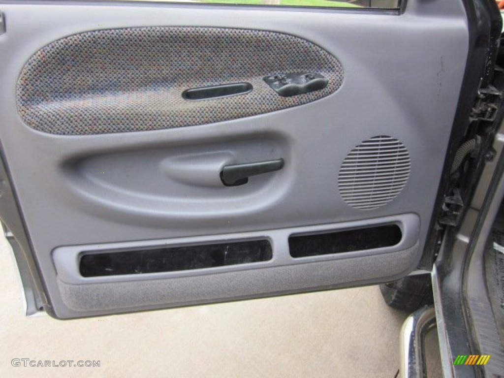 2002 Dodge Ram 2500 SLT Quad Cab 4x4 Mist Gray Door Panel Photo #51030985