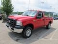 2006 Red Clearcoat Ford F250 Super Duty XL Regular Cab 4x4  photo #5