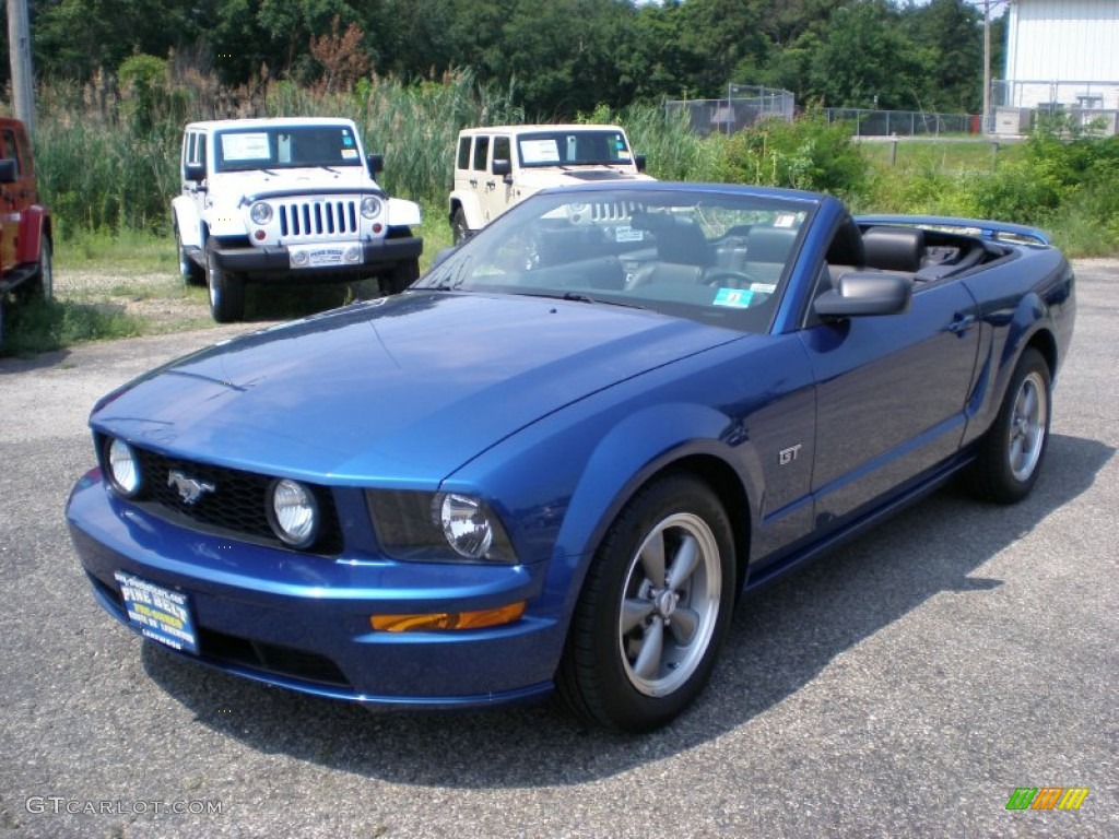 2006 Mustang GT Premium Convertible - Vista Blue Metallic / Dark Charcoal photo #1