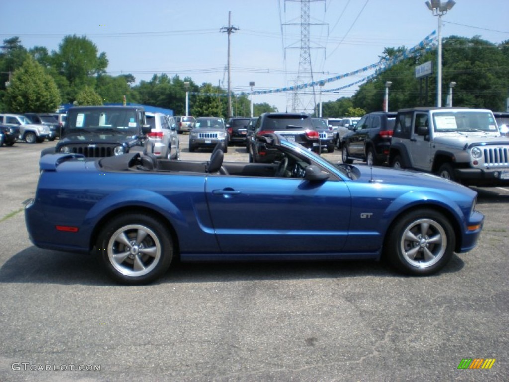 2006 Mustang GT Premium Convertible - Vista Blue Metallic / Dark Charcoal photo #4