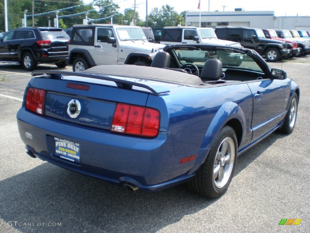 2006 Mustang GT Premium Convertible - Vista Blue Metallic / Dark Charcoal photo #5