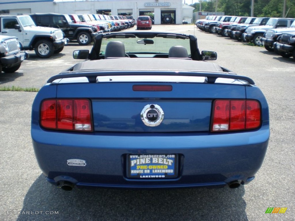 2006 Mustang GT Premium Convertible - Vista Blue Metallic / Dark Charcoal photo #6