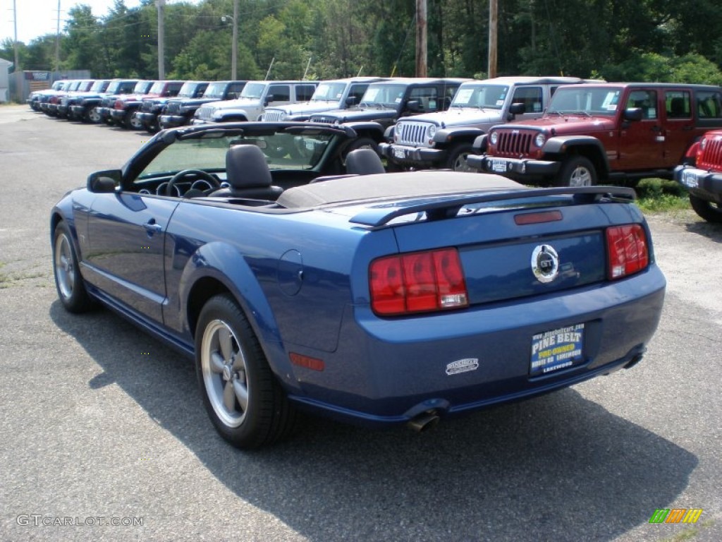 2006 Mustang GT Premium Convertible - Vista Blue Metallic / Dark Charcoal photo #7