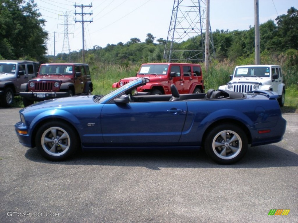 2006 Mustang GT Premium Convertible - Vista Blue Metallic / Dark Charcoal photo #8