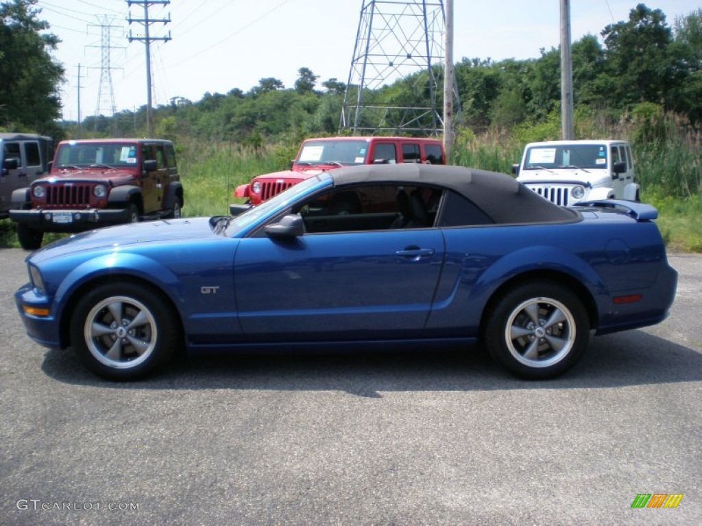 2006 Mustang GT Premium Convertible - Vista Blue Metallic / Dark Charcoal photo #9