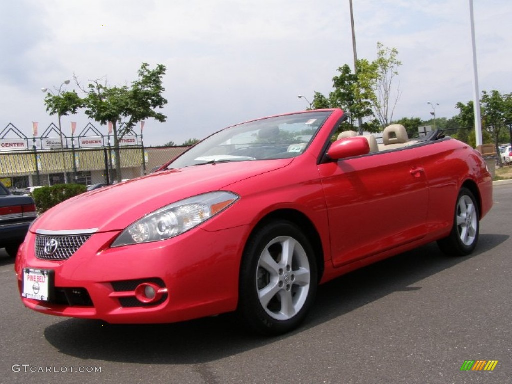 2007 Solara SLE V6 Convertible - Absolutely Red / Ivory photo #1