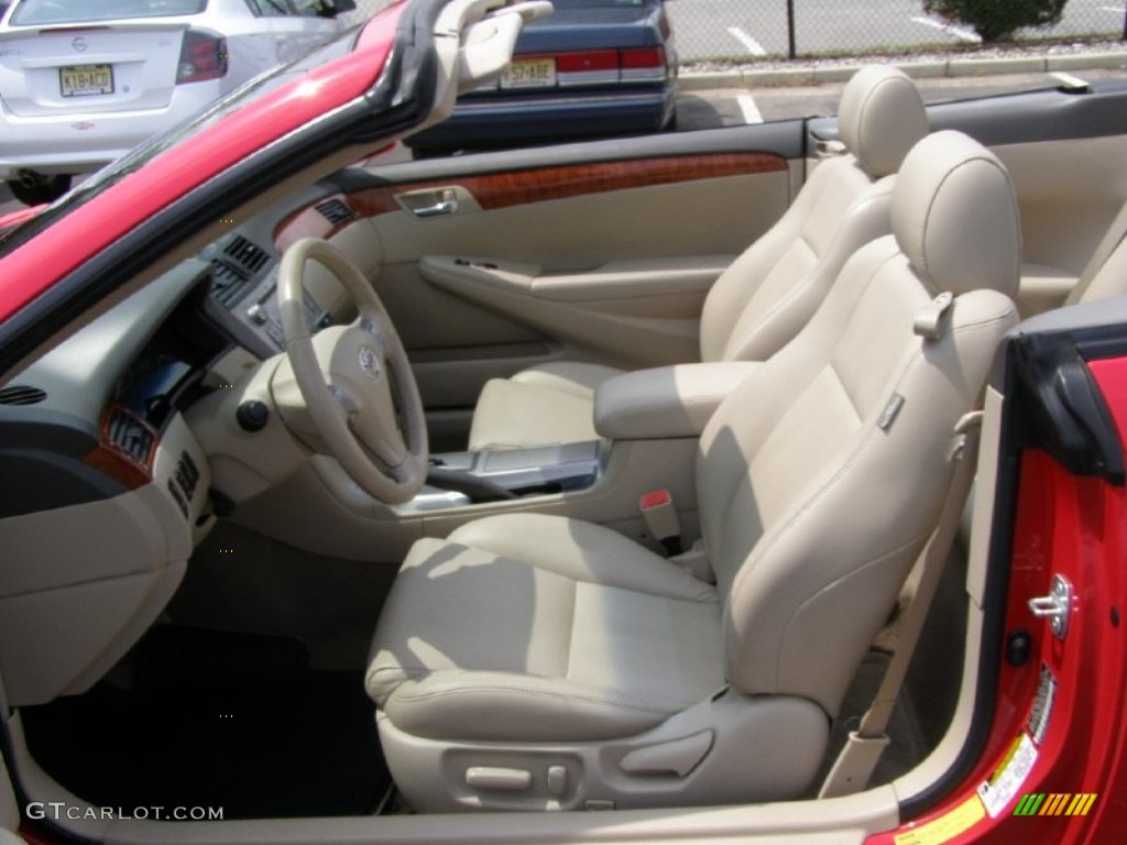 2007 Solara SLE V6 Convertible - Absolutely Red / Ivory photo #9