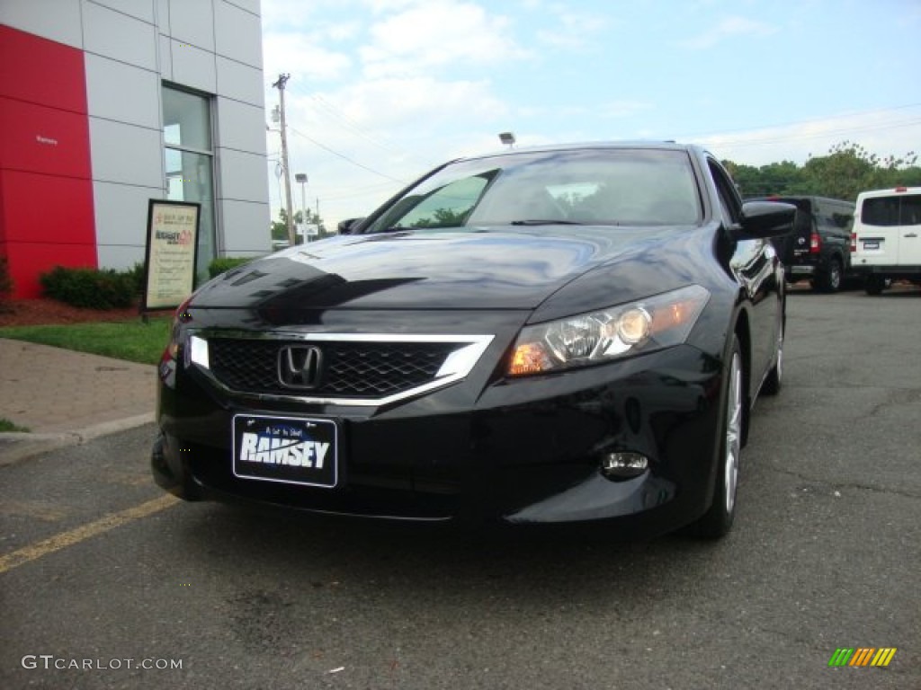 2008 Accord EX-L V6 Coupe - Nighthawk Black Pearl / Black photo #1