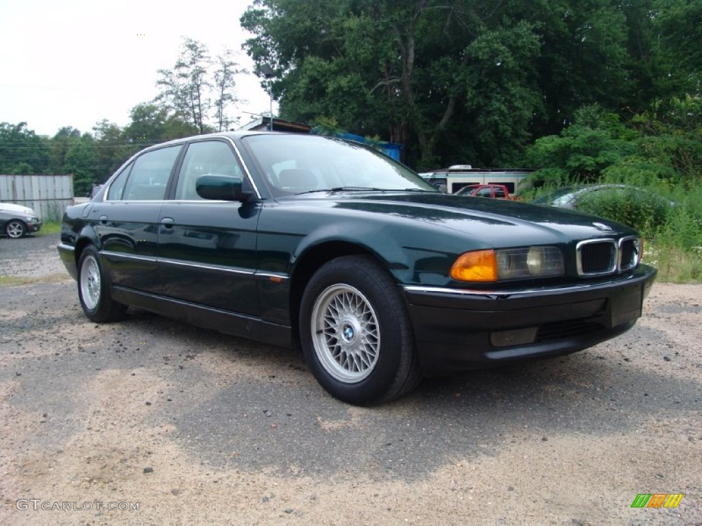 1996 7 Series 740iL Sedan - Oxford Green Metallic / Beige photo #3