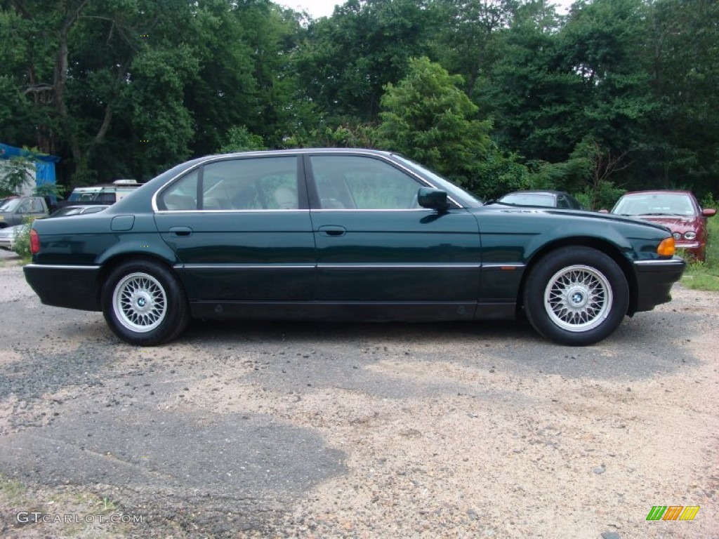 1996 7 Series 740iL Sedan - Oxford Green Metallic / Beige photo #4