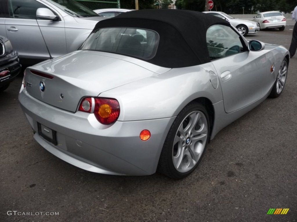 2003 Z4 3.0i Roadster - Titanium Silver Metallic / Black photo #3