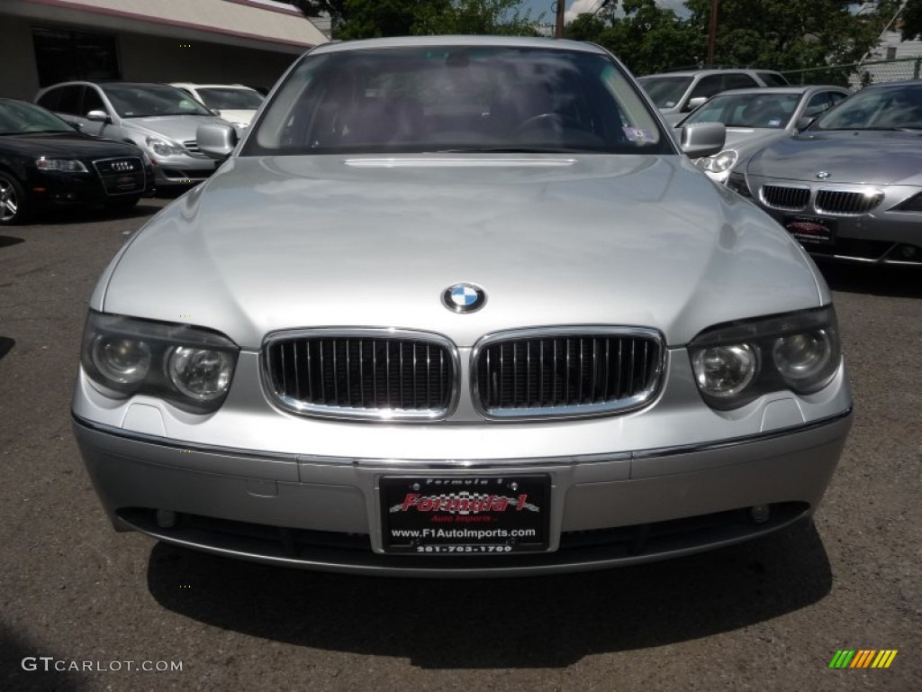 2003 7 Series 745Li Sedan - Titanium Silver Metallic / Black/Black photo #18