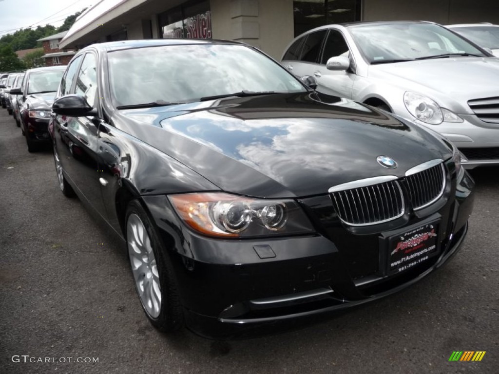 2008 3 Series 335xi Sedan - Jet Black / Black photo #2