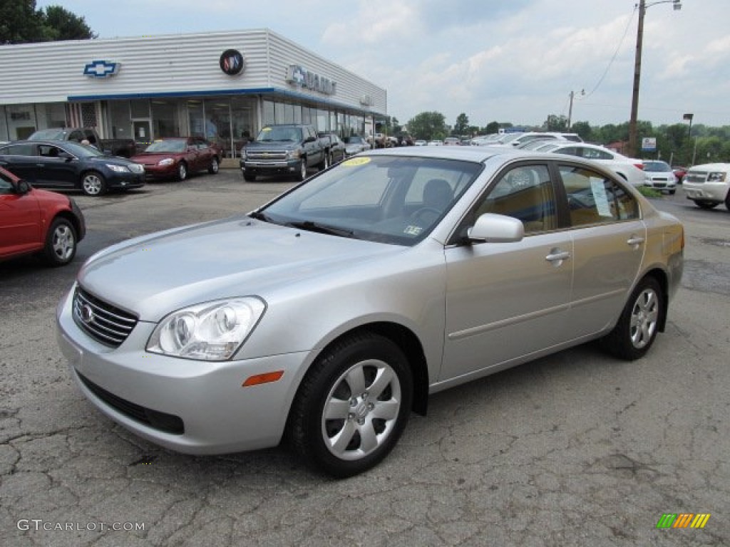 2008 Optima LX - Bright Silver Metallic / Gray photo #1