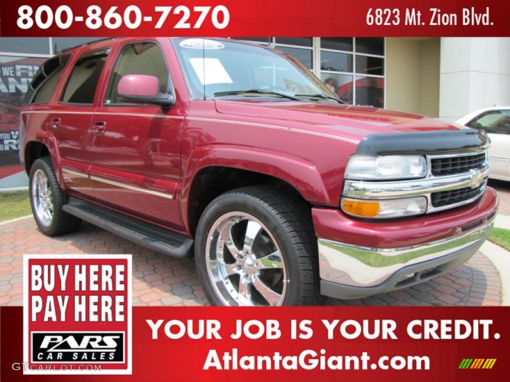 2004 Tahoe LT - Sport Red Metallic / Tan/Neutral photo #4