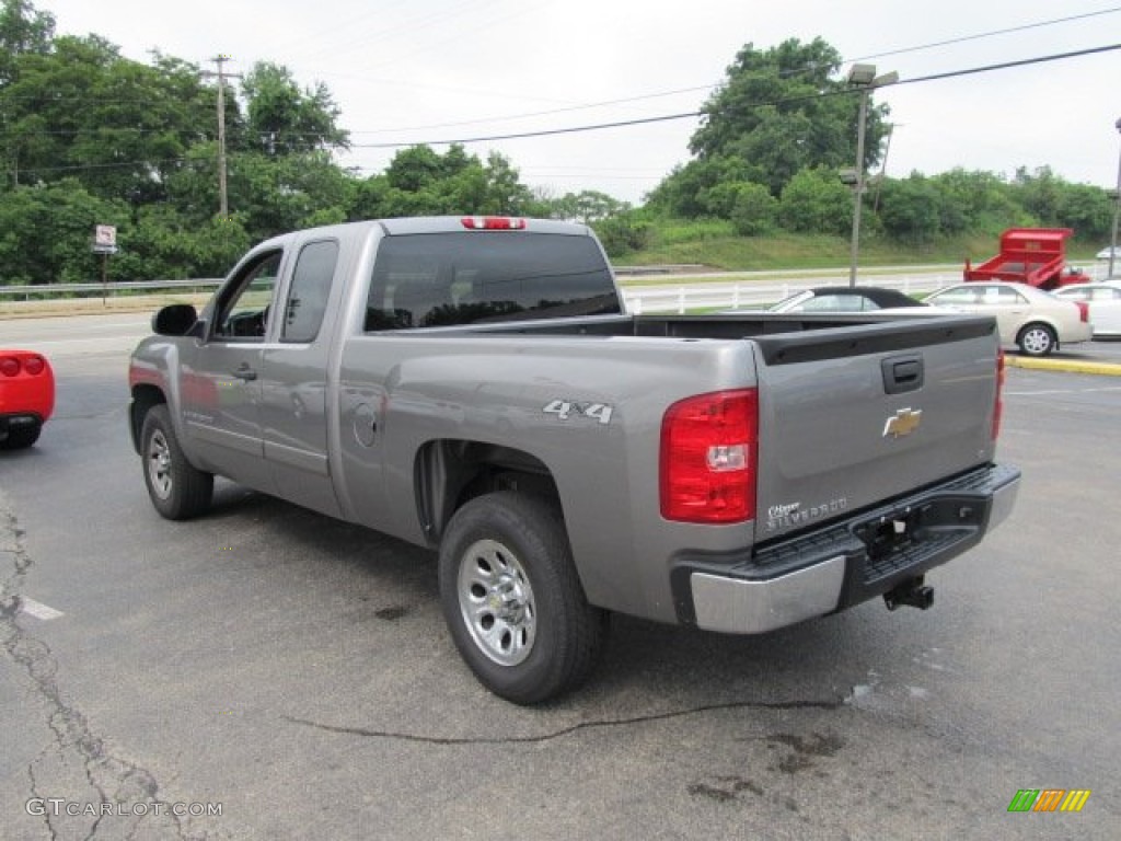 2007 Silverado 1500 LT Extended Cab 4x4 - Graystone Metallic / Ebony Black photo #7