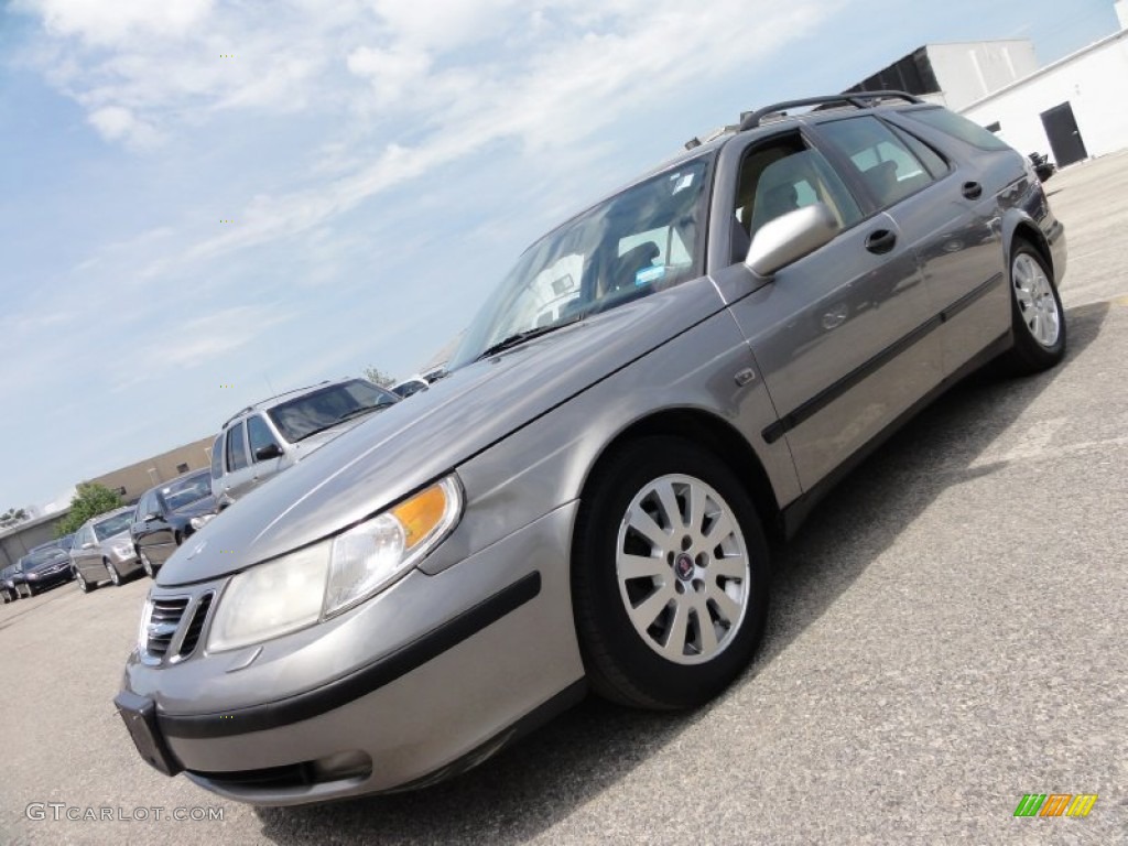2002 9-5 Linear Sport Wagon - Steel Grey / Sand Beige photo #2