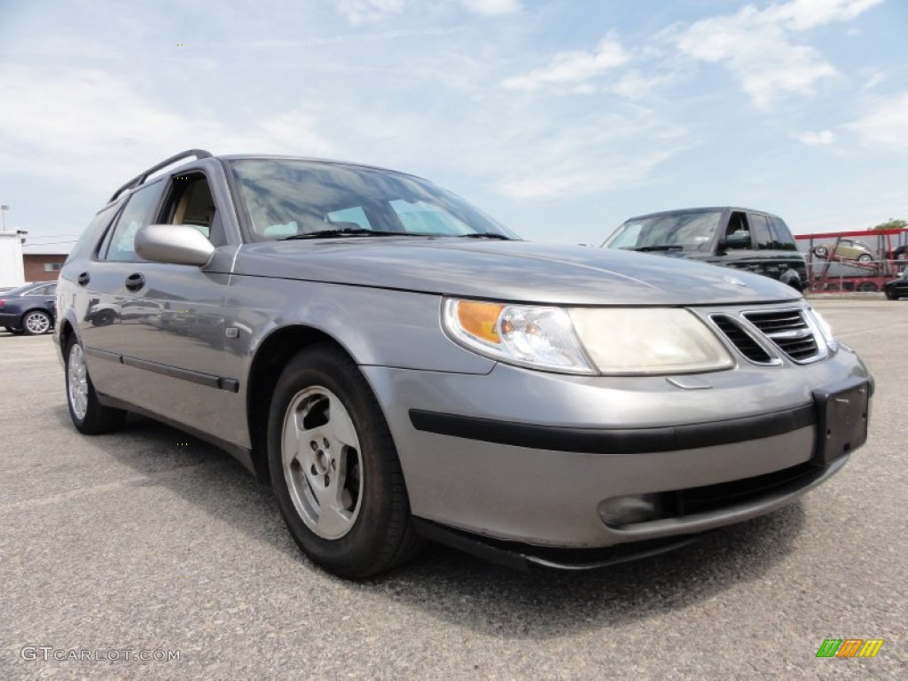 2002 9-5 Linear Sport Wagon - Steel Grey / Sand Beige photo #5