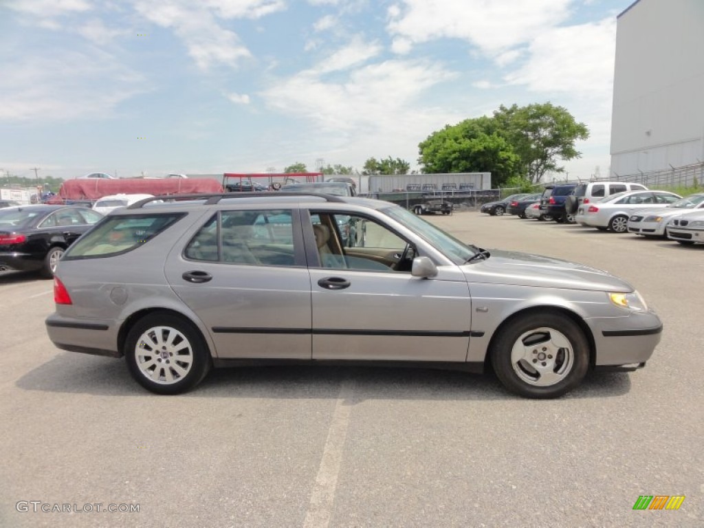 2002 9-5 Linear Sport Wagon - Steel Grey / Sand Beige photo #7