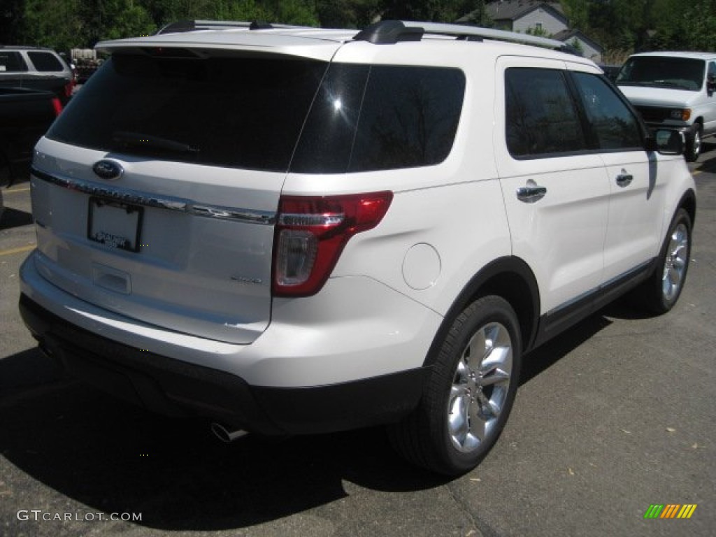 2011 Explorer XLT 4WD - White Platinum Tri-Coat / Medium Light Stone photo #4