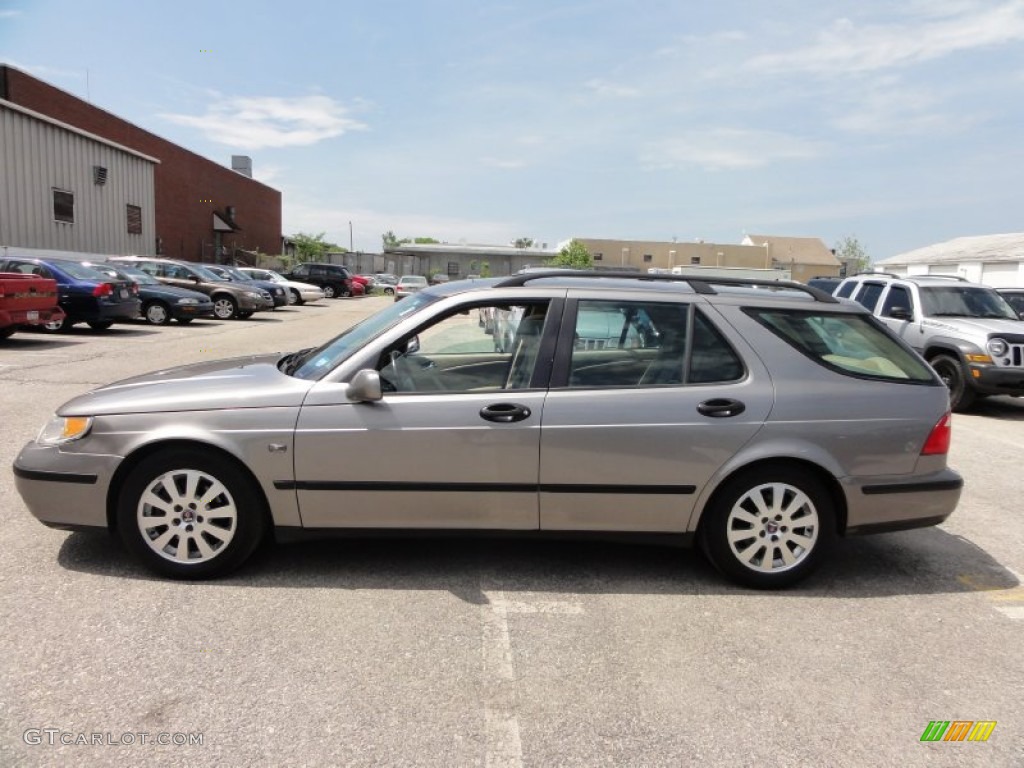 2002 9-5 Linear Sport Wagon - Steel Grey / Sand Beige photo #11
