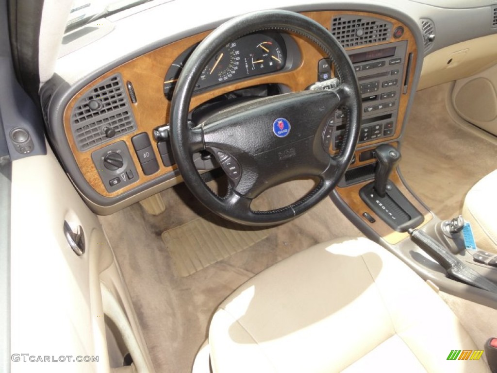 Sand Beige Interior 2002 Saab 9-5 Linear Sport Wagon Photo #51038125